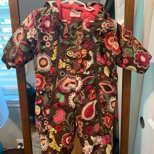 Hanna andersson 2t floral snow suit